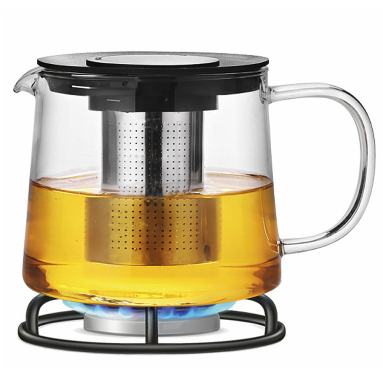 Szklany zaparzacz do herbaty kawy ziół dzbanek 600 ml Kamille 0776S