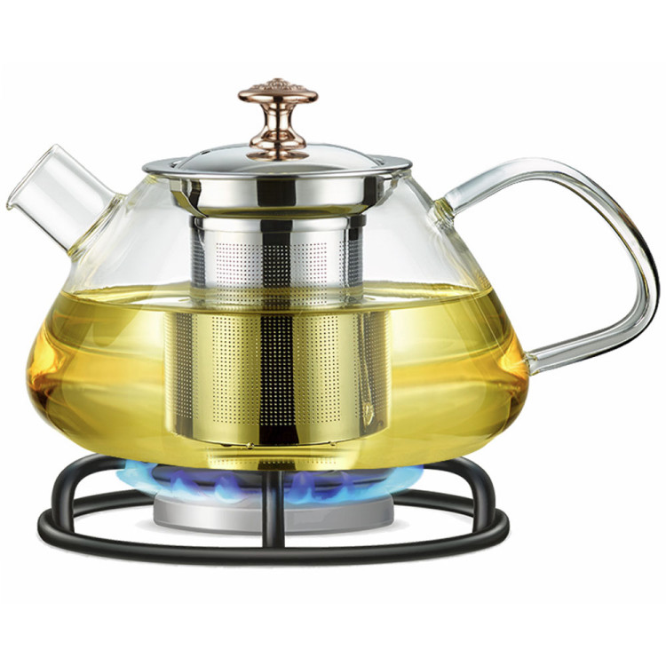 Szklany zaparzacz do herbaty kawy ziół dzbanek 450 ml Kamille 100616S