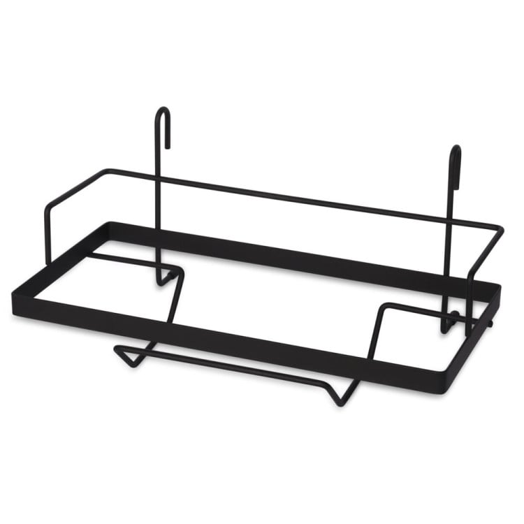 Reling kuchenny czarny Edenberg EB 8516 półka metalowa 16 elementów