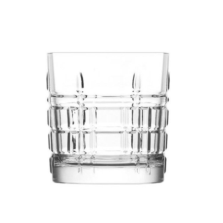Szklanki do whisky drinków zestaw 6 szklanek 280 ml kratka