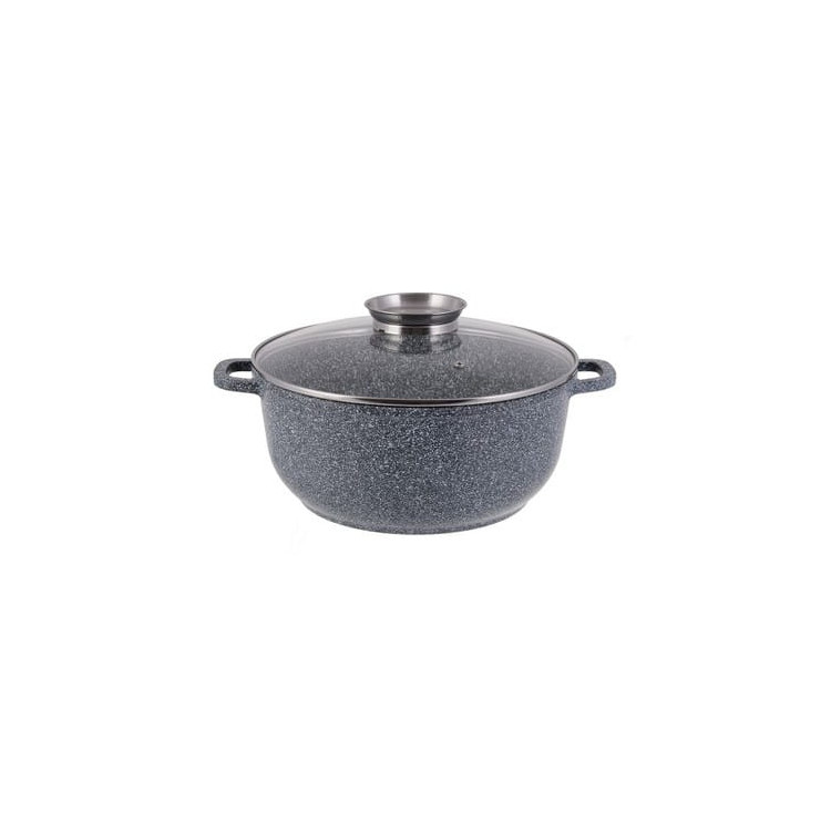Garnek marmurowy z pokrywką Edenberg EB 3976 2.3L na indukcję 20 cm