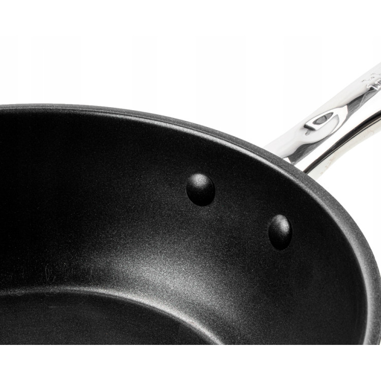 Garnki ze stali nierdzewnej z czerwonym paskiem Hoffner HF 9969 zestaw 12 elementów indukcja gaz