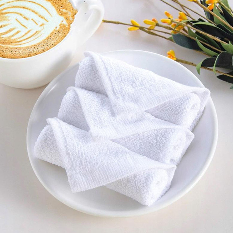Komplet 10 ręczników hotelowych mięsistych 40x80 grube chłonne frotte białe do spa