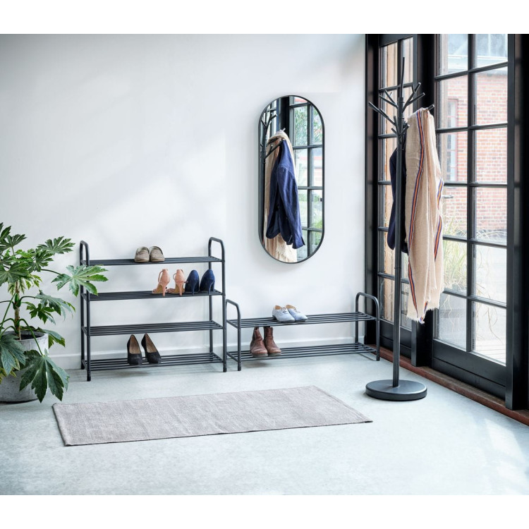 Półka na buty 65x26x52 cm metalowa czarna 3-poziomowa Elitehoff E 6251