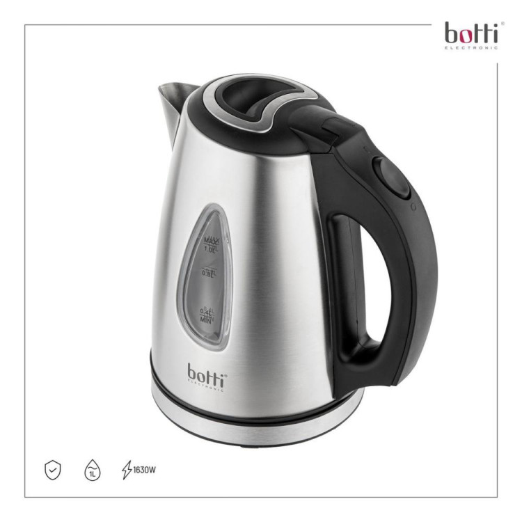 Czajnik elektryczny stalowy Botti Mona 1,0 l Inox 1630 W
