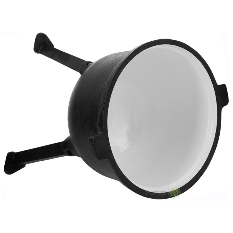 Garnek żeliwny Hoffner HF 4201 Emaliowany kociołek myśliwski 4 L Garnek żeliwny Hoffner HF 4201 Emaliowany kociołek myśliwski 4 L