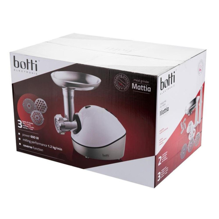 Maszynka do mielenia mięsa Botti Electronic Mattia 600W