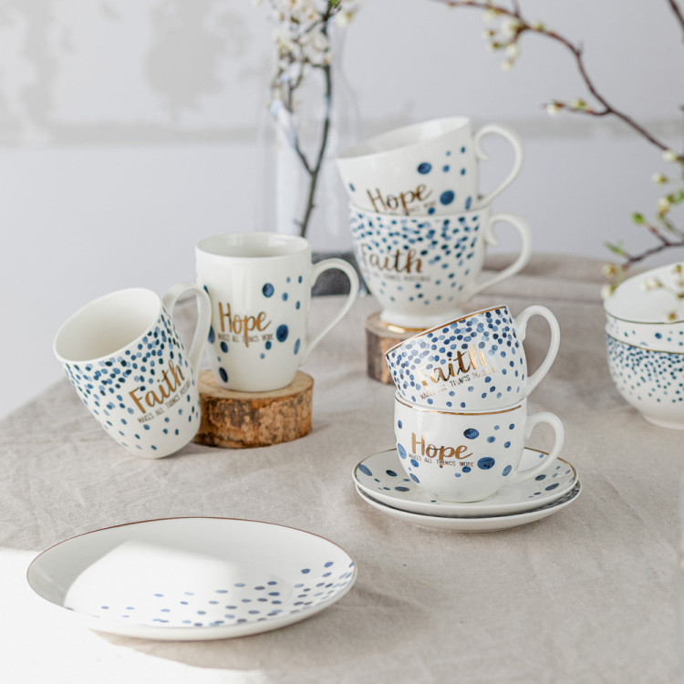 Kubek na nóżce Florina Mare Hope 440 ml porcelana
