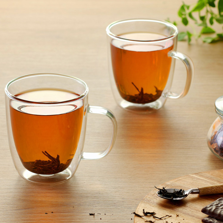 Szklanki termiczne do kawy latte 2x350 ml 2x300 ml oraz 2x270 ml MG Home Dolce zestaw 6 sztuk