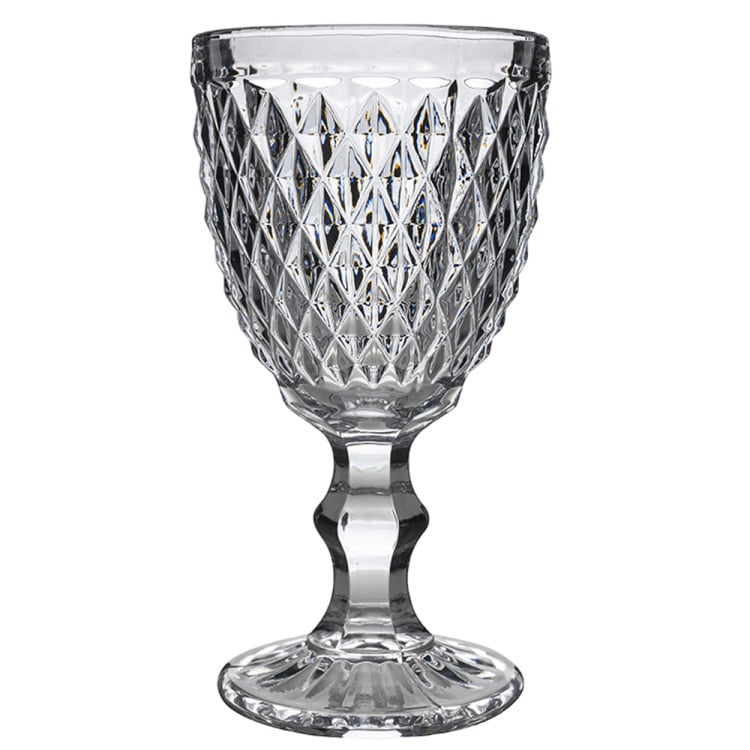 Zestaw 6 kielichów do wody 300 ml szklanki na nóżce Florina Cristal