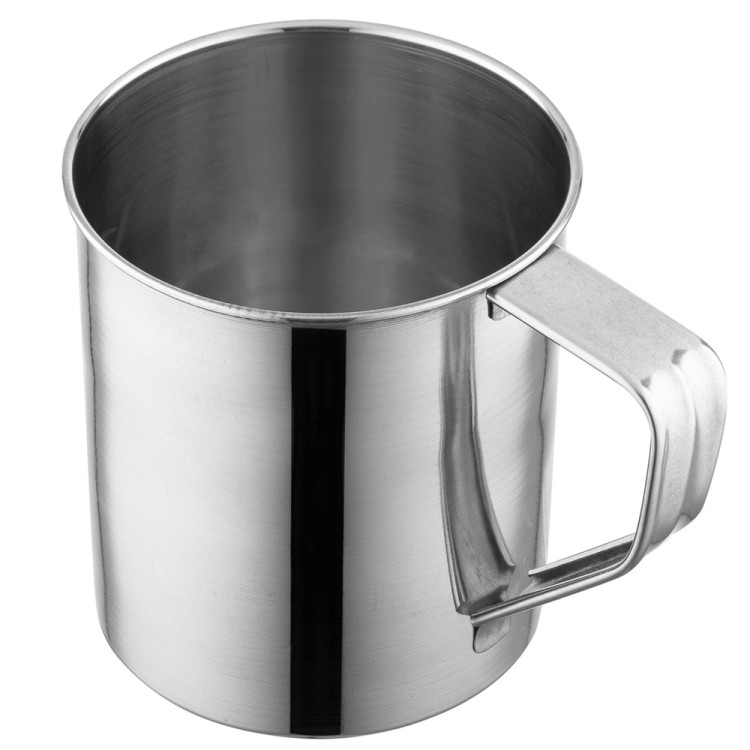 Kubek ze stali nierdzewnej Florina Leo 9cm 490 ml turystyczny kubek metalowy
