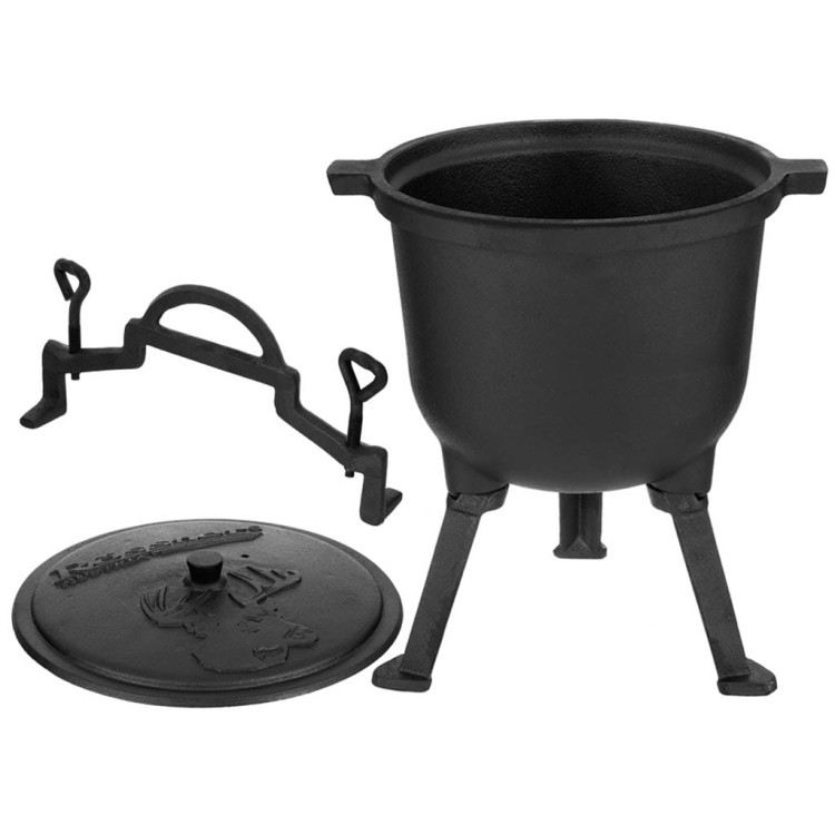 Garnek żeliwny Kinghoff KH 2232 Kociołek myśliwski 7 L Nowy model + GRATIS Garnek żeliwny Kinghoff KH 2232 Kociołek myśliwski 7 L Nowy model + GRATIS