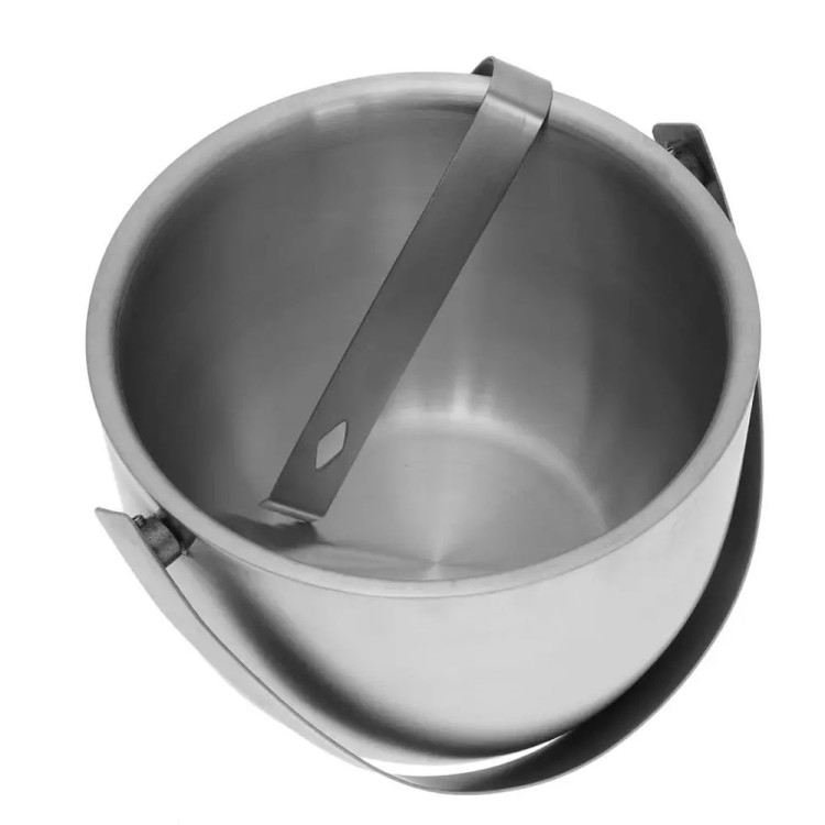 Pojemnik do lodu 1.75 l stalowy cooler na lód Kinghoff KH 1492 zestaw ze szczypcami i uchwytem