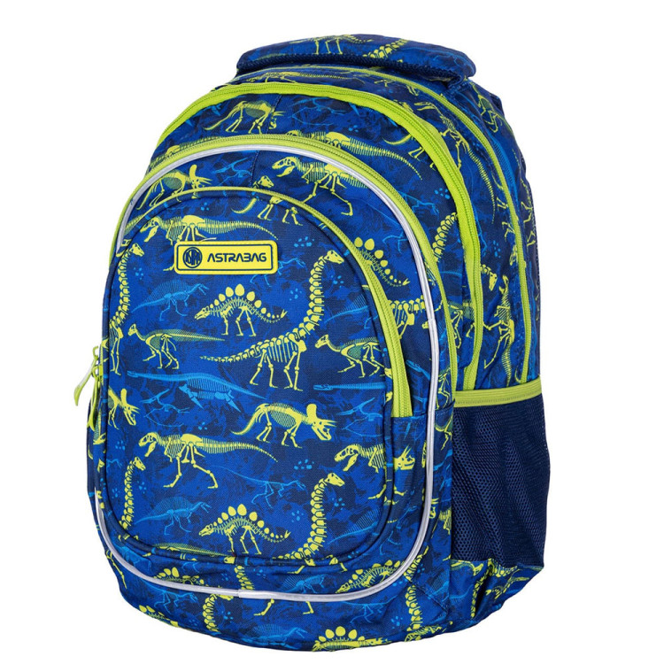 Plecak szkolny 3 komorowy 39x28x15 cm Astrabag Dinos AB420