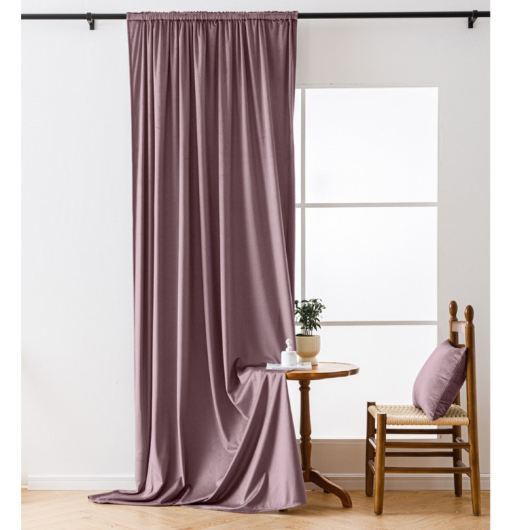 Zasłony zaciemniające na taśmie Cotton World Velvet na taśmie 140x250 cm ciemny róż