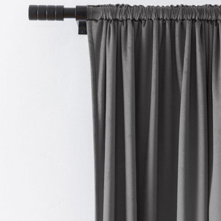 Zasłony zaciemniające na taśmie Cotton World Velvet na taśmie 140x250 cm szary
