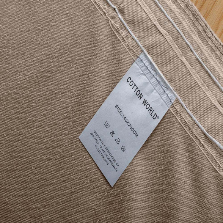 Zasłony zaciemniające na taśmie Cotton World Velvet na taśmie 140x250 cm latte