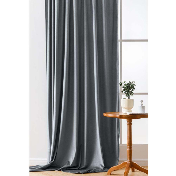 Zasłony zaciemniające na taśmie Cotton World Velvet na taśmie 140x250 cm stalowe