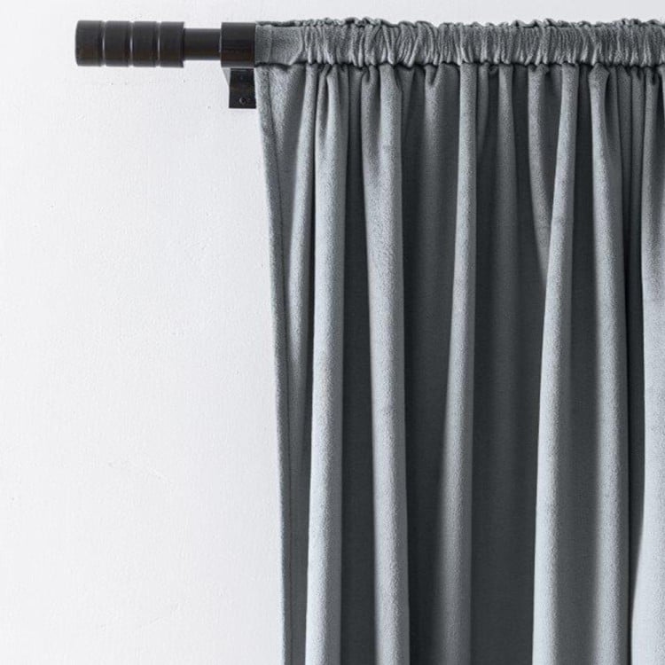 Zasłony zaciemniające na taśmie Cotton World Velvet na taśmie 140x250 cm stalowe