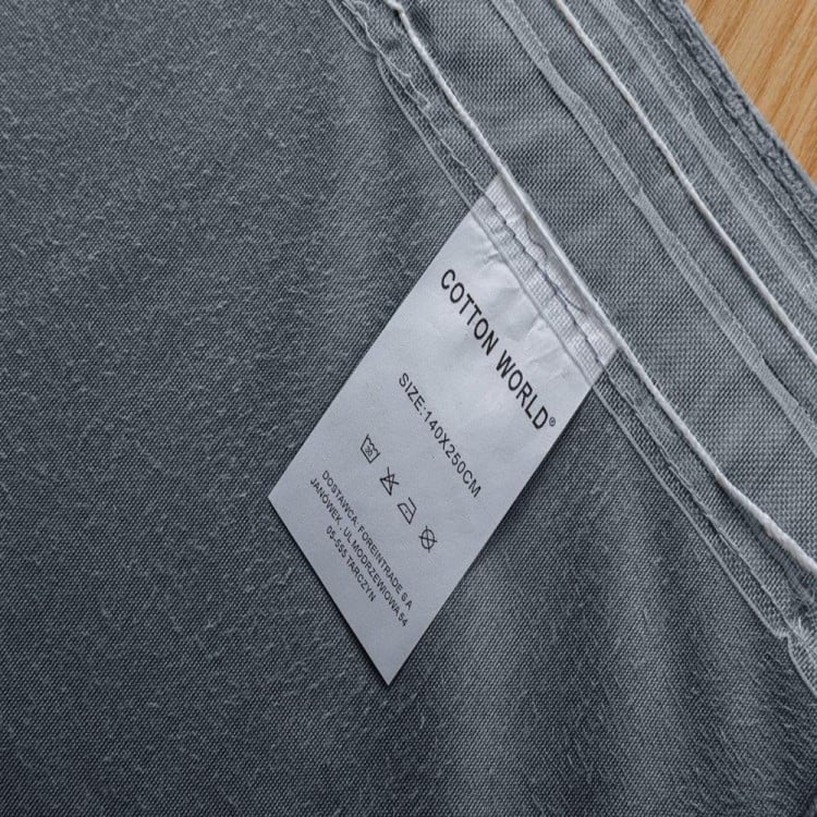 Zasłony zaciemniające na taśmie Cotton World Velvet na taśmie 140x250 cm stalowe