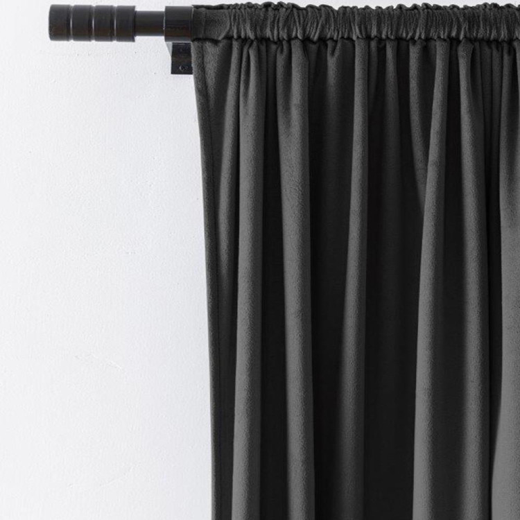 Zasłony zaciemniające na taśmie Cotton World Velvet na taśmie 140x250 cm grafit