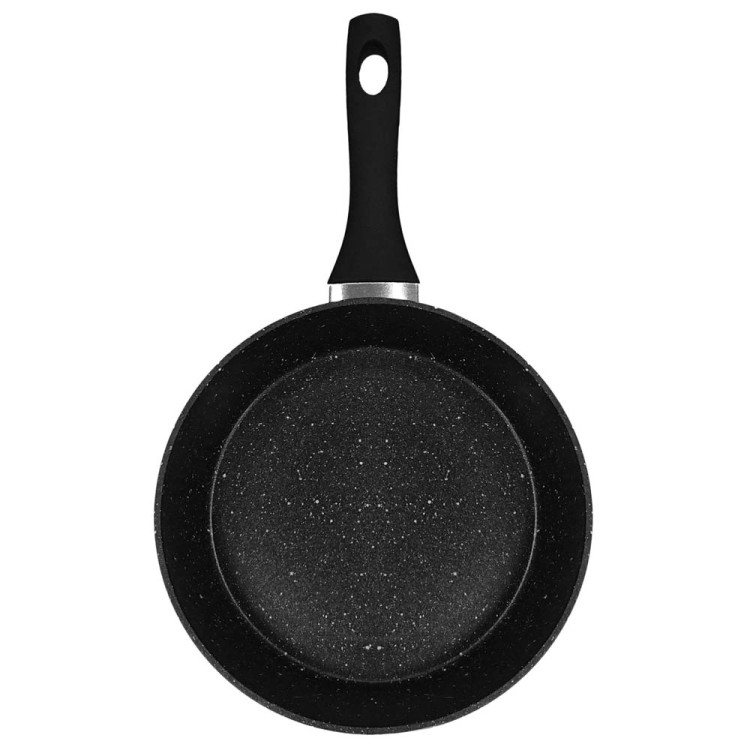 Patelnia marmurowa 26 cm Zilner ZL 7707 czarna głęboka 2.6 lindukcja gaz