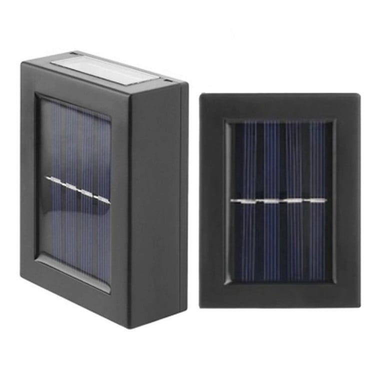 Lampa solarna kinkiet 4 LED oświetlenie zewnętrzne lampa elewacyjna