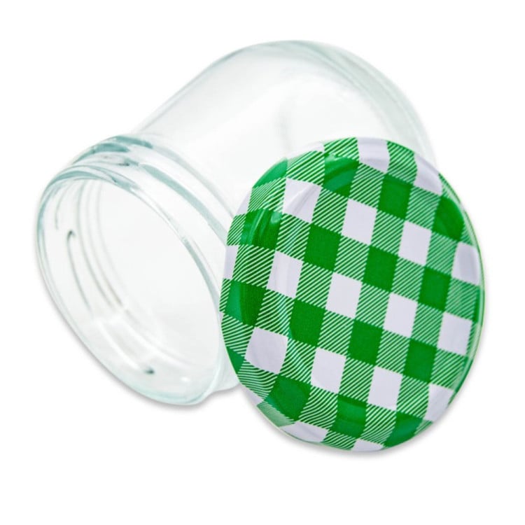 Słoiki baryłkowe na przetwory 500 ml zestaw 8 sztuk weki z pokrywkami TR-GJ-500