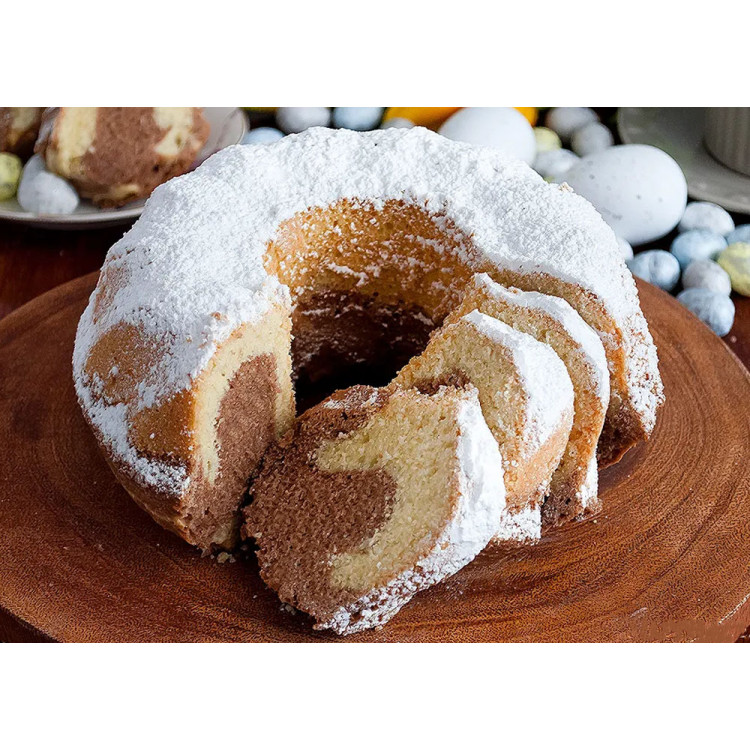 Tortownica + wkład do babki okrągła 28 cm blacha do pieczenia z powłoką nieprzywierającą forma do ciasta Kinghoff KH 1780