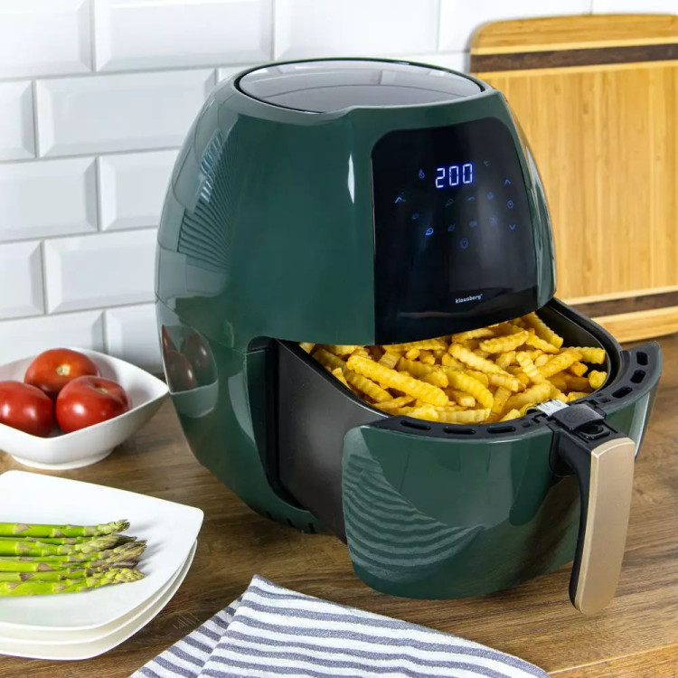 Piekarnik frytkownica beztłuszczowa 7,7 l zielona Klausberg KB 7596 1800W