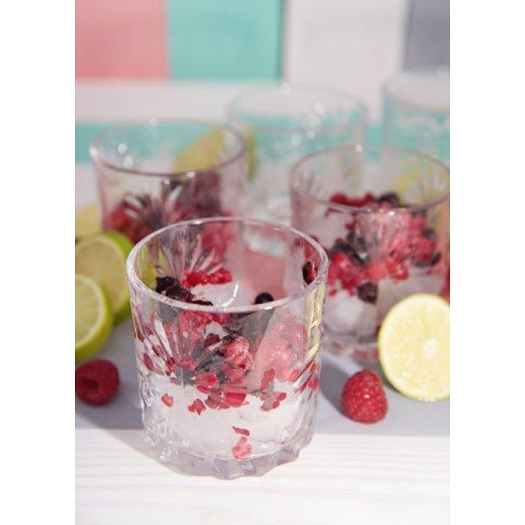 Szklanki do napojów drinków 300 ml Galicja Flower 21529 zestaw 6 szklanek