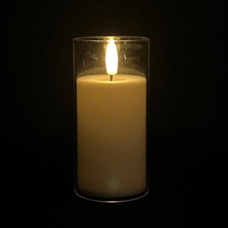 Świeczki LED 15.5 cm świeczka w obudowie wkłady LED do zniczy sl8788