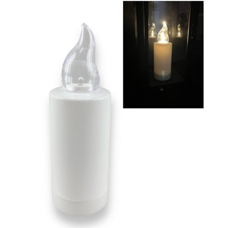 Wkład LED do znicza 4.8x 15 cm biały ciepły płomień Grande Luce scgl4