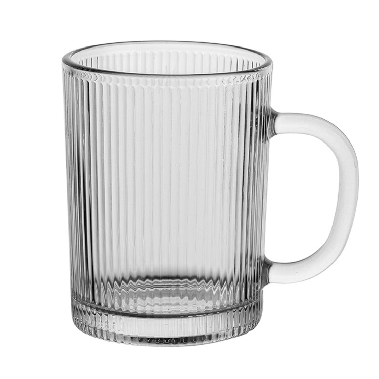Kubek szklany z uchem 350 ml zestaw 6 szklanek Florina Firenza