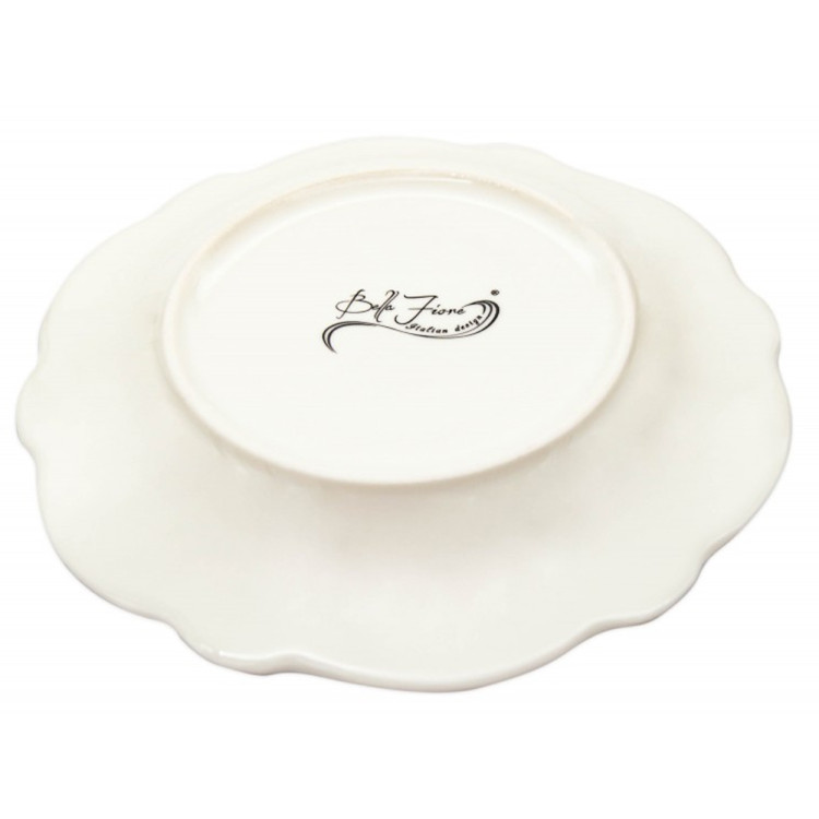 Serwis kawowy na 2 osoby porcelana zestaw 2 filiżanek ze spodkami Bella Fiore lawenda 38975