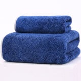 Ręczniki kąpielowe 70x140 i 35x75 cm Cotton World zestaw 2 ręczników granatowe