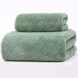 Ręczniki kąpielowe 70x140 i 35x75 cm Cotton World zestaw 2 ręczników miętowe