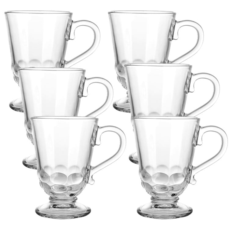 Kubki szklane 320 ml zestaw 6 szklanek Florina Malena 3K 6257