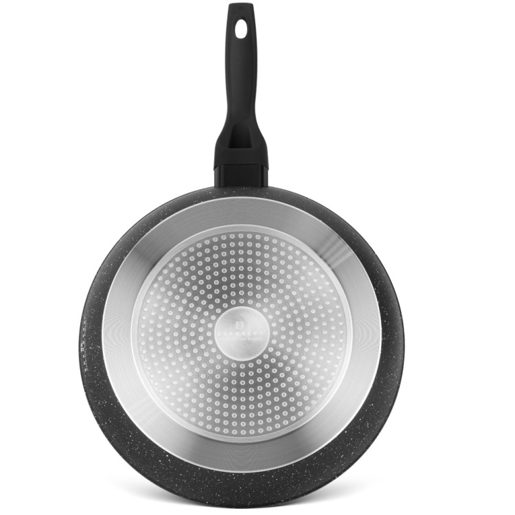 Patelnia marmurowa głęboka 20 cm Edenberg EB 5704 czarna indukcja gaz