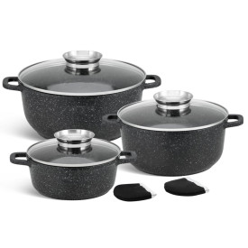 Garnki marmurowe zestaw 3...