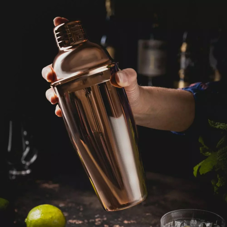 Shaker do koktajli 750 ml Klausberg KB 7650 barowy shaker do drinków kolor miedzi