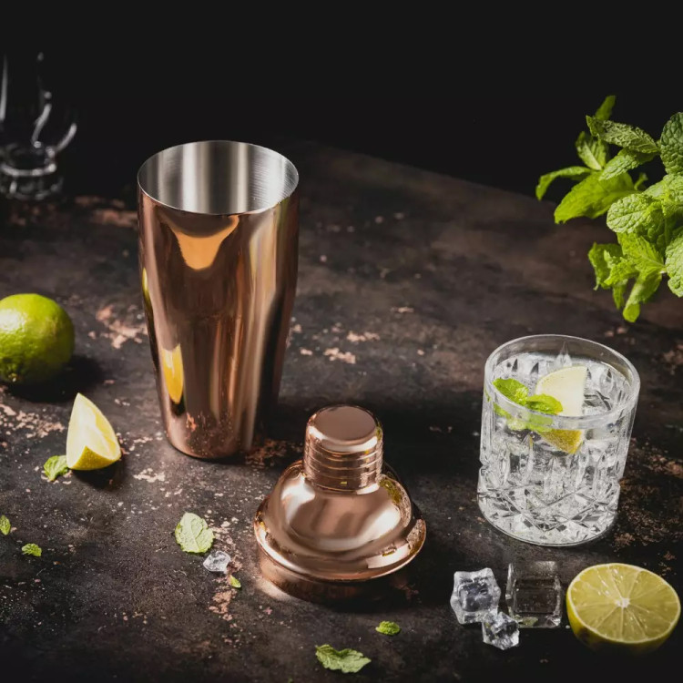 Shaker do koktajli 750 ml Klausberg KB 7650 barowy shaker do drinków kolor miedzi