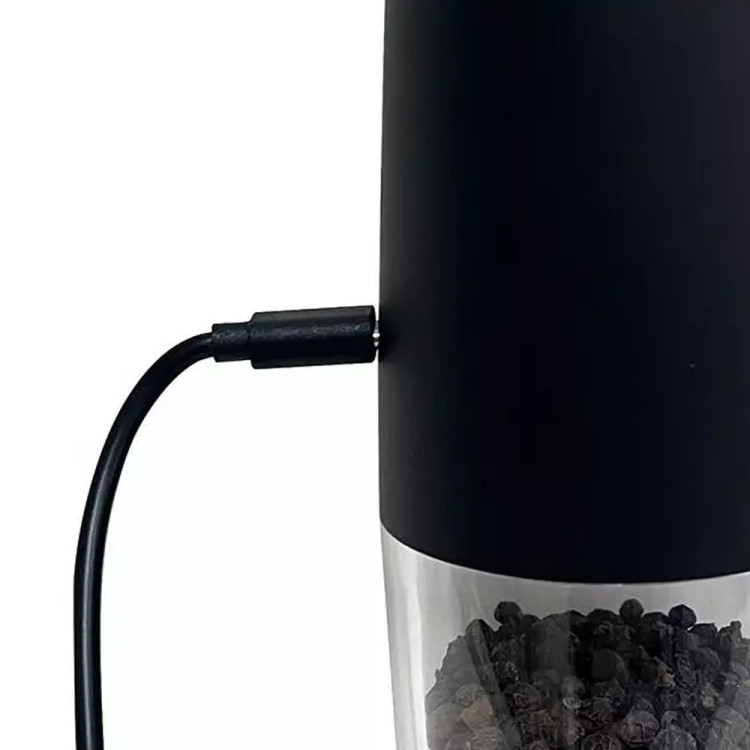 Młynek do pieprzu i soli akumulatorowy grawitacyjny Klausberg KB-7646 zestaw z kablem USB