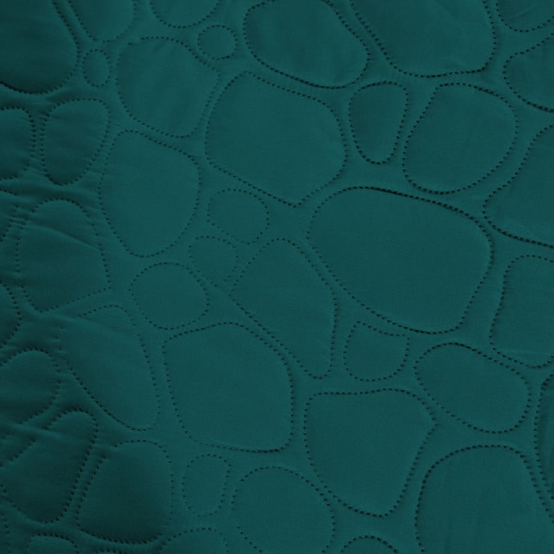 Narzuta na łóżko pikowana 170x210 cm Cotton World ciemna zieleń 2614