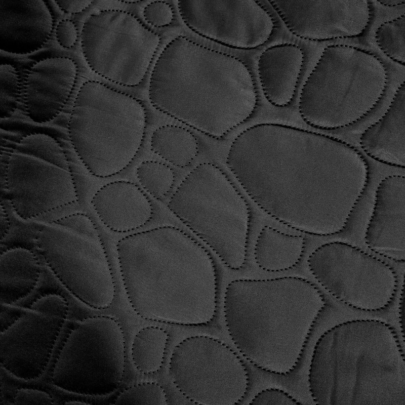 Narzuta na łóżko pikowana 200x220 cm Cotton World czarna 2613