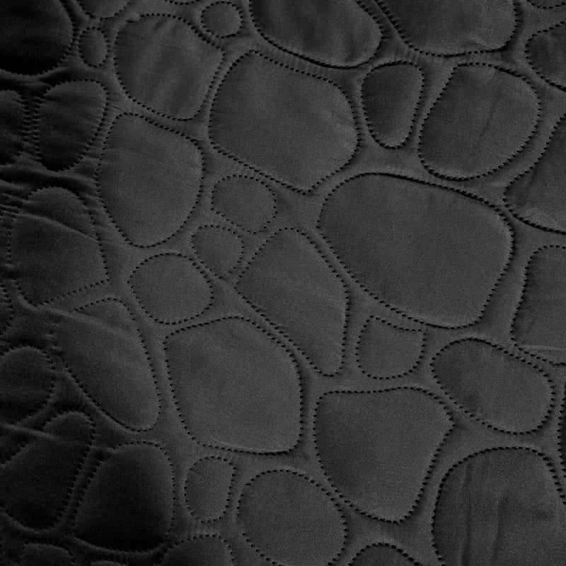 Narzuta na łóżko pikowana 240x220 cm Cotton World czarna 2613