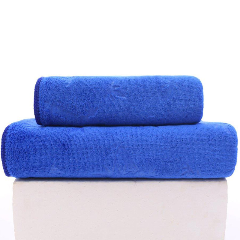 Komplet 6 ręczników kąpielowych 70x140 Cotton World niebieskie mikrofibra szybkoschnące
