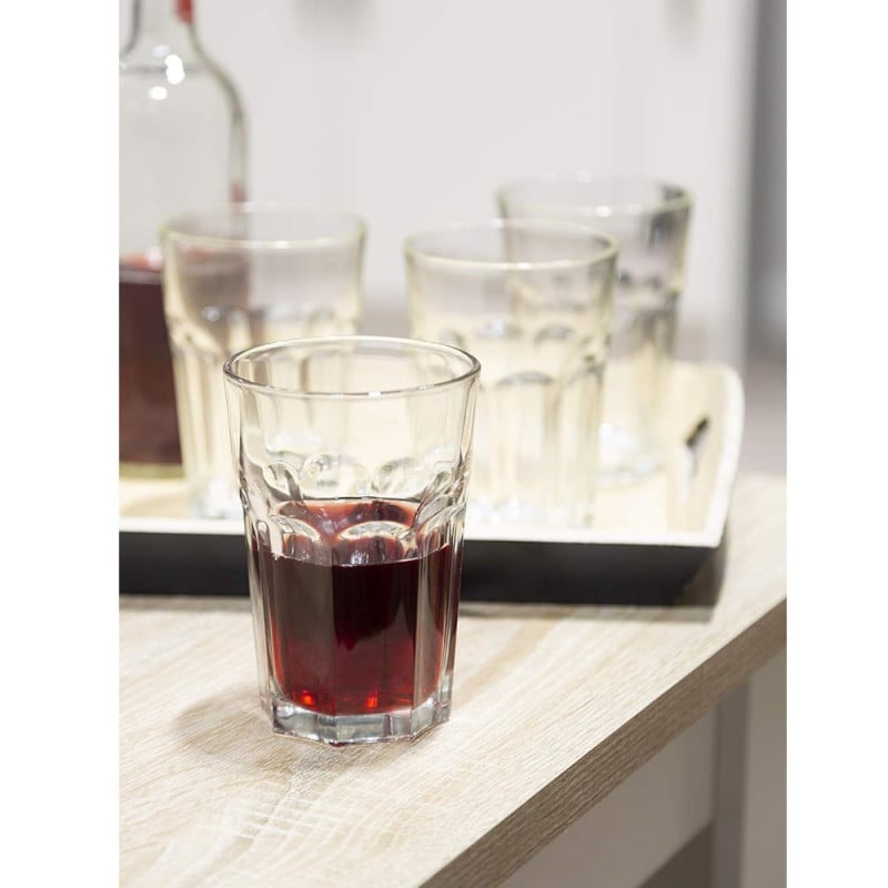 Szklanki wysokie do napojów 430 ml Florina Disco zestaw 6 sztuk