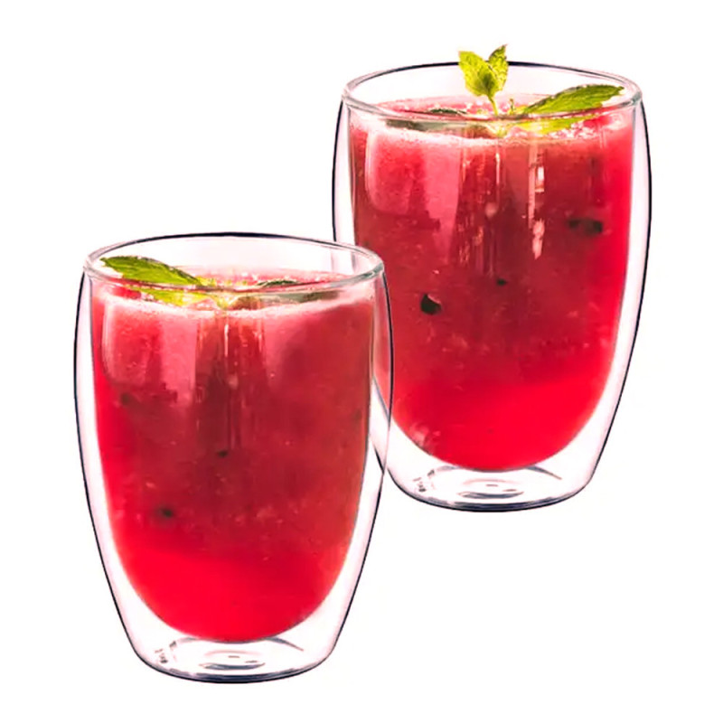 Szklanki termiczne 300 ml komplet 2 sztuk z podwójnymi ściankami Kamille 9004