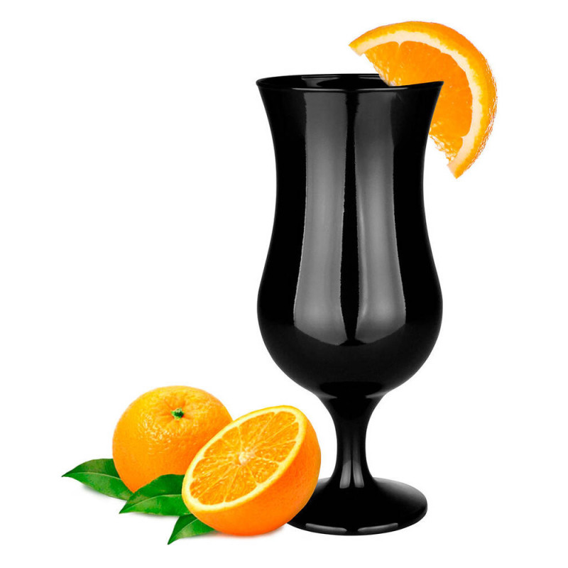 Kieliszki koktajlowe czarne Glasmark szklanki 420 ml zestaw 6 sztuk